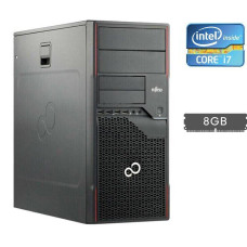 Комп'ютер Fujitsu Esprimo P710 E90+ Tower / Intel Core i7-2600 (4(8) ядра по 3.4-3.8 GHz) / 8GB DDR3 / no HDD / HD Graphics 2000 / 280W / DVI / DisplayPort б/в