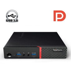 Неттоп Lenovo ThinkCentre M600 Tiny USFF / Intel Pentium J3710 (4 ядра по 1.6 - 2.64 GHz) / 4 GB DDR3 / 320 GB HDD / Intel HD Graphics 405 / DisplayPort б/в
