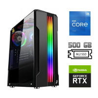 Ігровий ПК Intel Core i5-11400F (6 (12) ядер по 2.6 - 4.4 GHz) / 16 GB DDR4 / 500 GB SSD M.2 / nVidia GeForce RTX 3070, 8 GB GDDR6, 256-bit / 700W б/в