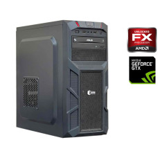 Ігровий ПК QUBE Tower AMD FX-6100 (6 ядер по 3.3-3.9 GHz) / 8GB DDR4 / 128GB SSD / GeForce GTX 1050, 2GB GDDR5, 128-bit / DVD-ROM б/в