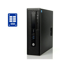 ПК HP ProDesk 600 G1 SFF / Intel Core i3-4130 (2 (4) ядра по 3.4 GHz) / 4 GB DDR3 / 240 GB SSD / Intel HD Graphics 4400 / DVD-RW / Win 10 Pro б/в