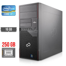 Комп'ютер Fujitsu Esprimo P700 E90+ Tower / Core i7-2600 (4(8) ядра по 3.4-3.8GHz) / 16GB DDR3 / 250GB SSD / HD Graphics 2000 / 280W / DVI / DisplayPort б/в