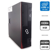 Комп'ютер Fujitsu Esprimo D556 E90+ SFF / Intel Core i3-6100 (2 (4) ядра по 3.7 GHz) / 8 GB DDR4 / 240 GB SSD NEW / Intel HD Graphics 530 / DVD-ROM б/в