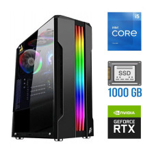 Ігровий ПК Tower / Intel Core i5-11400F (6(12) ядер по 2.6-4.4 GHz) / 32 GB DDR4 / 1000 GB SSD / nVidia GeForce RTX 4060, 8 GB GDDR6, 128-bit