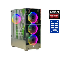 Ігровий ПК 1stPlayer Tower Intel Core i3-10100F (4(8) ядра по 3.6-4.3 GHz) / 8GB DDR4 / 480GB SSD / Radeon RX 480, 4GB GDDR5, 256-bit / 500W / Win 10 б/в
