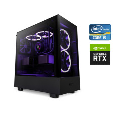 Ігровий ПК NZXT H5 Elite Black Tower / Intel Core i5-13600KF (14 (20) ядер по 2.6 - 5.1 GHz) / 32 GB DDR5 / 2000 GB SSD / nVidia GeForce RTX 4070, 12 GB GDDR6X, 192-bit / 850W