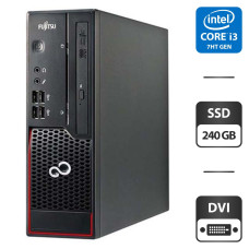 Комп'ютер Fujitsu Esprimo C710 SFF / Intel Core i7-3770 (4 (8) ядра по 3.4 - 3.9 GHz) / 8 GB DDR3 / 240 GB SSD / Intel HD Graphics 4000 / DVD-ROM / DVI б/в