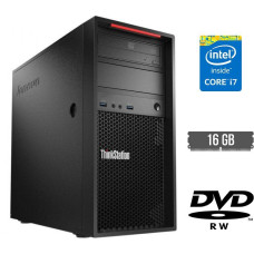 Комп'ютер Lenovo ThinkStation P300 Tower / Core i7-4790 (4(8) ядра по 3.6-4GHz) / 16GB DDR3 / no HDD / HD Graphics 4600 / 280W / DVD-RW / DisplayPort б/в