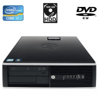 Комп'ютер HP Compaq Elite 8300 SFF / Intel Core i7-3770 (4 (8) ядра по 3.4 - 3.9 GHz) / 4 GB DDR3 / 500 GB HDD / Intel HD Graphics 4000 / DVD-RW / DisplayPort б/в