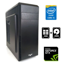Ігровий ПК Colossus 10 Tower Intel Core i5-4440 (4 ядра по 3.1-3.3GHz) / 16GB DDR3 / 120GB SSD + 500GB HDD / GeForce GTX 1050, 2 GB GDDR5, 128-bit / 500W / DVI / HDMI / DisplayPort б/в