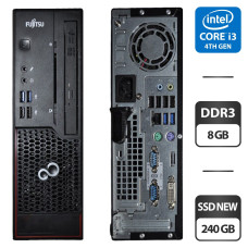 Комп'ютер Fujitsu Esprimo C720 SFF / Intel Core i3-4130 (2 (4) ядра по 3.4 GHz) / 8 GB DDR3 / 240 GB SSD NEW / Intel HD Graphics 4600 б/в