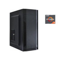 ПК Frontier Tower / AMD Ryzen 3 2200G (4 ядра по 3.5 - 3.7 GHz) / 8 GB DDR4 / 120 GB SSD / AMD Radeon Vega 8 Graphics / 500W б/в