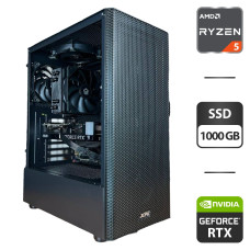 Ігровий ПК A-Data XPG Valor Mesh C Black Tower / AMD Ryzen 5 7500F (6 (12) ядер по 3.7 - 5.0 GHz) / 32 GB DDR5 / 1000 GB SSD M.2 / nVidia GeForce RTX 4060, 8 GB GDDR6, 128-bit / 750W / HDMI б/в