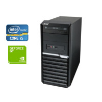ПК Acer Veriton M290 Tower / Core i5-2400 (4 ядра по 3.1-3.4GHz) / 8 GB DDR3 / 160GB SSD / GeForce GT 520, 1 GB DDR3, 64bit / DVD-RW б/в