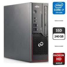 Комп'ютер Fujitsu Esprimo C710 SFF / Intel Core i7-3770 (4 (8) ядра по 3.4-3.9 GHz) / 8 GB DDR3 / 240 GB SSD / Radeon HD 6450, 1 GB GDDR3, 64-bit / DVI / DVD-ROM б/в