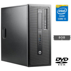 Комп'ютер HP ProDesk 600 G1 Tower / Intel Core i5-4570 (4 ядра по 3.2-3.6 GHz) / 8GB DDR3 / no HDD / HD Graphics 4600 / DVD-ROM / DisplayPort б/в