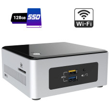 Неттоп Intel NUC NUC5CPYH USFF / Intel Celeron N3050 (2 ядра по 1.6 - 2.16 GHz) / 4 GB DDR3 / 128 GB SSD / Intel HD Graphics / HDMI / Wi-Fi б/в