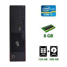 Комп'ютер Fujitsu Esprimo/ Core i5-2400 (4 ядра по 3.1-3.4GHz) / 8GB DDR3 / 120GB SSD + 500GB HDD / HD Graphics 2000 + Флешка USB 32GB б/в