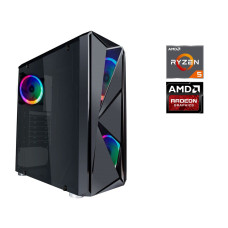 Ігровий ПК 1stPlayer Color Miditower NEW / AMD Ryzen 5 3600 (6 (12) ядер по 3.6 - 4.2 GHz) / 16 GB DDR4 / 500 GB SSD / AMD Radeon RX 570, 8 GB GDDR5, 256-bit / 750W б/в