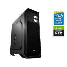 Ігровий ПК AeroCool Aero-500 Black Tower Intel Core i7-6700 (4(8) ядра по 3.4-4 GHz) / 16GB DDR4 / 240GB SSD + 1000GB HDD / GeForce RTX 3050, 8GB GDDR6, 128-bit / 700W б/в