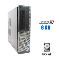 Комп'ютер Dell / Intel Core i3-2100 (2 (4) ядра по 3.1 GHz) / 8 GB DDR3 / 500 GB HDD / Intel HD Graphics 2000 / DVD-ROM б/в