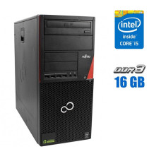 Комп'ютер Fujitsu Esprimo P920 E85+ Tower / Intel Core i5-4590 (4 ядра по 3.3 - 3.7 GHz) / 16 GB DDR3 / 500 GB HDD / Intel HD Graphics 4600 / DVD-ROM б/в