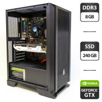 Ігровий ПК Segotep Synrad 1 Black Tower / Core i3-2130 (2(4) ядра по 3.4GHz) / 8GB DDR3 / 240GB SSD / GeForce GTX 1060, 3GB GDDR5, 192-bit / HDMI б/в