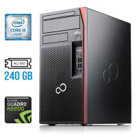 Ігровий ПК Fujitsu Esprimo P757/E90+ Tower / Intel Core i5-6500 (4 ядра по 3.2-3.6GHz) / 16GB DDR4 / 240GB SSD M.2 / Quadro K2200, 4GB GDDR5, 128-bit / 280W / DisplayPort / DVI б/в