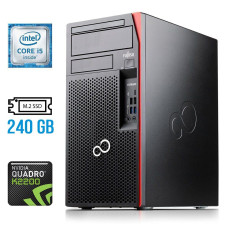 Ігровий ПК Fujitsu Esprimo P757/E90+ Tower / Intel Core i5-6500 (4 ядра по 3.2-3.6GHz) / 16GB DDR4 / 240GB SSD M.2 / Quadro K2200, 4GB GDDR5, 128-bit / 280W / DisplayPort / DVI б/в