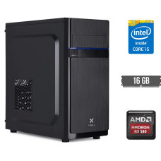 Ігровий ПК DTop Gaming i76 SSD Tower / Intel Core i5-4590 (4 ядра по 3.3 - 3.7 GHz) / 16 GB DDR3 / 480 GB SSD / AMD Radeon RX 580, 8 GB GDDR5, 256-bit / 500W