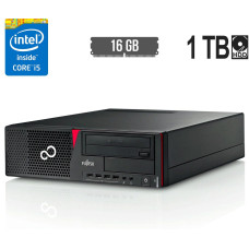 Комп'ютер Fujitsu Esprimo E720 E90+ SFF / Intel Core i5-4590 (4 ядра по 3.3 - 3.7 GHz) / 16 GB DDR3 / 1000 GB HDD / Intel HD Graphics 4600 / 280W / DVD-RW / DisplayPort б/в