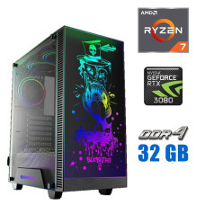 Ігровий ПК Tower NEW / AMD Ryzen 7 1800X (8 (16) ядер по 3.6 - 4.0 GHz) / 32 GB DDR4 NEW / 512 GB SSD NEW / nVidia GeForce RTX 3080, 10 GB GDDR6X, 320-bit / 800W NEW б/в