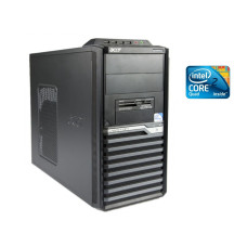 ПК Acer Veriton M480G Tower / Intel Core 2 Quad Q6600 (4 ядра по 2.4 GHz) / 8 GB DDR3 / 250 GB HDD / Intel GMA Graphics X4500 б/в