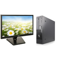 Комплект ПК: Fujitsu Esprimo E500 E85+ SFF / Intel Core i3-2120 (2 (4) ядра по 3.3 GHz) / 8 GB DDR3 / 320 GB HDD / Intel HD Graphics 2000 / DVD-ROM + Монітор Б-клас 19" (1366x768) TN / VGA / VESA 75x75 б/в