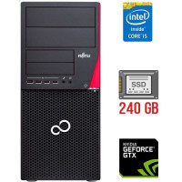 Ігровий ПК Fujitsu Esprimo P720 E90+ Tower / Core i5-4590 (4 ядра по 3.3-3.7 GHz) / 16GB DDR3 / 240GB SSD / GeForce GTX 750 Ti, 2GB GDDR5, 128-bit / 280W / HDMI б/в