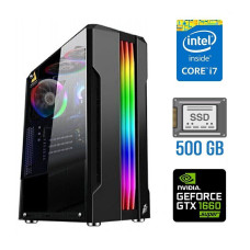 Ігровий ПК Tower / Intel Core i7-4770 (4 (8) ядра по 3.4 - 3.9 GHz) / 16 GB DDR3 / 500 GB SSD NEW / nVidia GeForce GTX 1660 Super, 6 GB GDDR6, 192-bit б/в