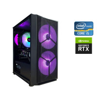 Ігровий ПК Qube Wind Black (WIND_FMNU3) Tower NEW / Intel Core i5-10400F NEW (6(12) ядер по 2.9-4.3GHz) / 16GB DDR4 NEW / 500GB SSD NEW / GeForce RTX 2060 Dual EVO OC, 6GB GDDR6, 192-bit / 650W NEW б/в