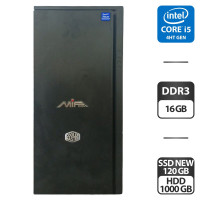 Комп'ютер Intel Core i5-4670K (4 ядер по 3.4-3.8 GHz) / 16GB DDR3 / 120GB SSD NEW + 1000GB HDD / HD Graphics 4600 / DVD-ROM б/в