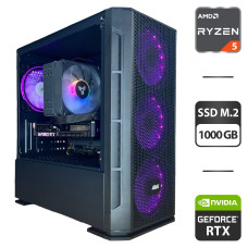 Ігровий ПК 2E Gaming Calleo GB700 Tower Ігровий ПК NEW / AMD Ryzen 5 7500F NEW (6 (12) ядер 3,7 - 5,0 ГГц) / 32 ГБ DDR5 NEW / 1000 ГБ SSD M.2 NEW / nVidia GeForce RTX 3060, 12 ГБ GDDR6, 192-біт / 650 Вт NEW / HDMI б/в