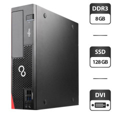 Комп'ютер Fujitsu Esprimo D556 E90+ SFF / Core i3-6100 (2(4) ядра по 3.7GHz) / 8GB DDR4 / 128GB SSD / HD Graphics 530 / DVI б/в