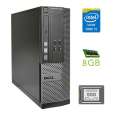 Комп'ютер Dell Optiplex 3020 SFF / Intel Core i5-4430 (4 ядра по 3-3.2 GHz) / 8GB DDR3 / 120GB SSD / HD Graphics 4600 / DVD-RW / USB 3 / DisplayPort б/в