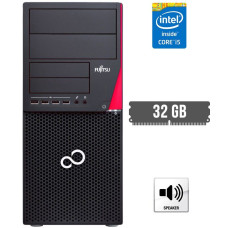 Комп'ютер Fujitsu Esprimo P720 E90+ Tower / Intel Core i5-4590 (4 ядра по 3.3 - 3.7 GHz) / 32 GB DDR3 / HDD / Intel HD Graphics 4600 / DisplayPort б/в