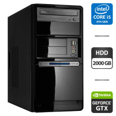Ігровий ПК Intel Azza 727-06U Tower / Core i5-4440 (4 ядра по 3.1-3.3GHz) / 8GB DDR3 / 2000GB HDD / GeForce GTX 550 Ti, 1GB GDDR5, 192bit / 550W / DVD-ROM б/в