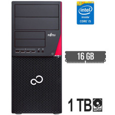 Комп'ютер Fujitsu / Intel Core i5-4590 (4 ядра по 3.3 - 3.7 GHz) / 16 GB DDR3 / 1000 GB HDD / Intel HD Graphics 4600 / DisplayPort / DVI б/в