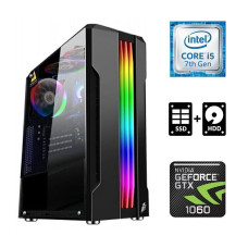 Ігровий ПК Intel Core i5-7400 (4 ядра по 3-3.5GHz) / 8GB DDR4 / 120GB SSD + 500GB HDD / GeForce GTX 1060, 6GB GDDR5, 192bit б/в