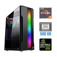 Ігровий ПК Tower / AMD Ryzen 5 3600 (6 (12) ядер по 3.6 - 4.2 GHz) NEW / 16 GB DDR4 NEW / 500 GB SSD NEW / nVidia GeForce GTX 1660 Super, 6 GB GDDR6, 192-bit б/в
