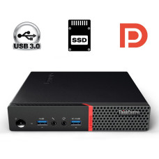 Неттоп Lenovo ThinkCentre M600 Tiny USFF / Intel Pentium J3710 (4 ядра по 1.6 - 2.64 GHz) / 4 GB DDR3 / 120 GB SSD M.2 / Intel HD Graphics 405 / DisplayPort б/в