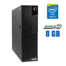 Комп'ютер Lenovo ThinkCentre M83 SFF / Intel Core i5-4430S (4 ядра по 2.7 - 3.2 GHz) / 8 GB DDR3 / 120 GB SSD / Intel HD Graphics 4600 б/в