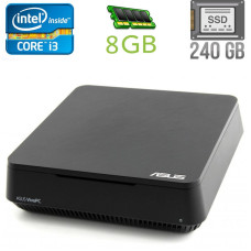 Неттоп Asus VivoPC VC60 USFF / Intel Core i3-3110M (2 (4) ядра по 2.4 GHz) / 8 GB DDR3 / 240 GB SSD / Intel HD Graphics 4000 / HDMI / miniDP б/в