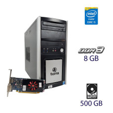 Комп'ютер Terra Tower / Intel Core i5-3470 (4 ядра по 3.2-3.6 GHz) / 8 GB DDR3 / 120 GB SSD / Radeon HD 7570, 1 GB GDDR3, 128-bit / 350W FSP б/в